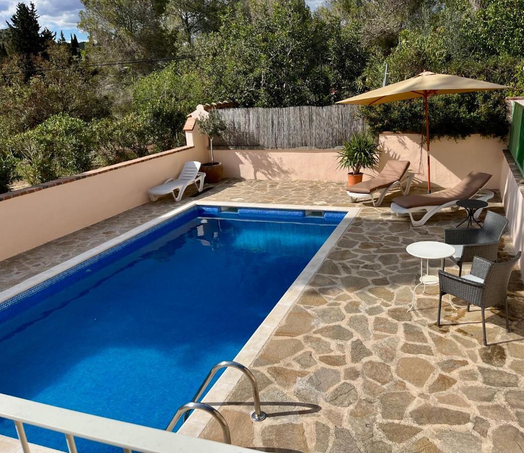 Apartment In Country House With Views And Pool Vespellá Exteriör bild